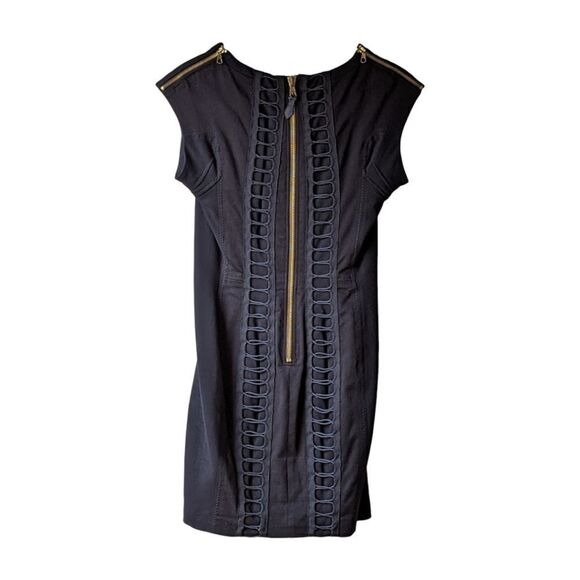 Rag & Bone Black Layla Contour Bodycon Ladder Back Mini Dress Size 6 Black - Picture 6 of 16